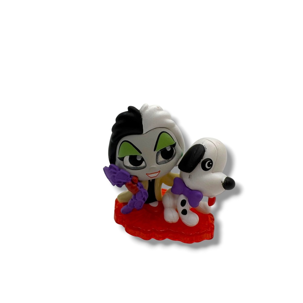 Disney Doorables Cruella De Vil And Dalmatian Figure Ticket to Fun